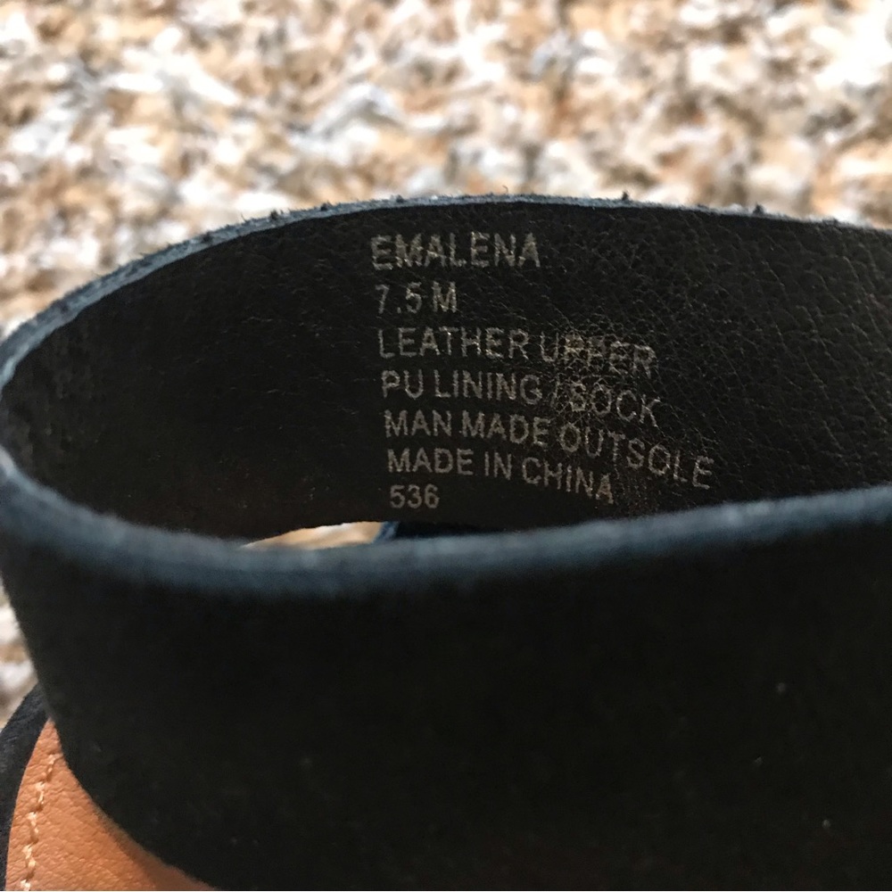 3/$20 Steve Madden Emalena Black Suede Dress Sandal - Picture 9 of 12